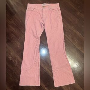 Vintage Y2K Old Navy Corduroy Pink Flare Jeans